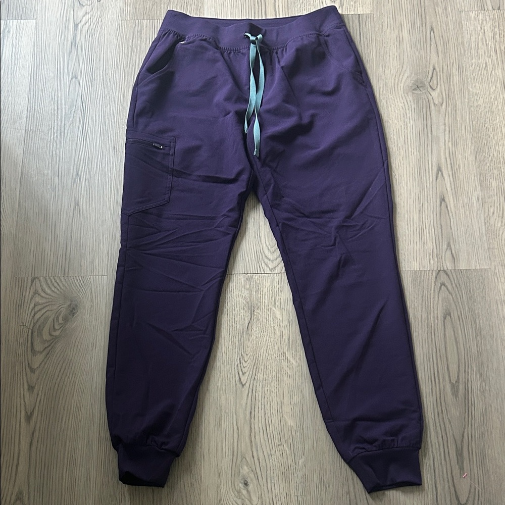 Figs Zamora Jogger Scrub Pants Purple Size Medium Tall